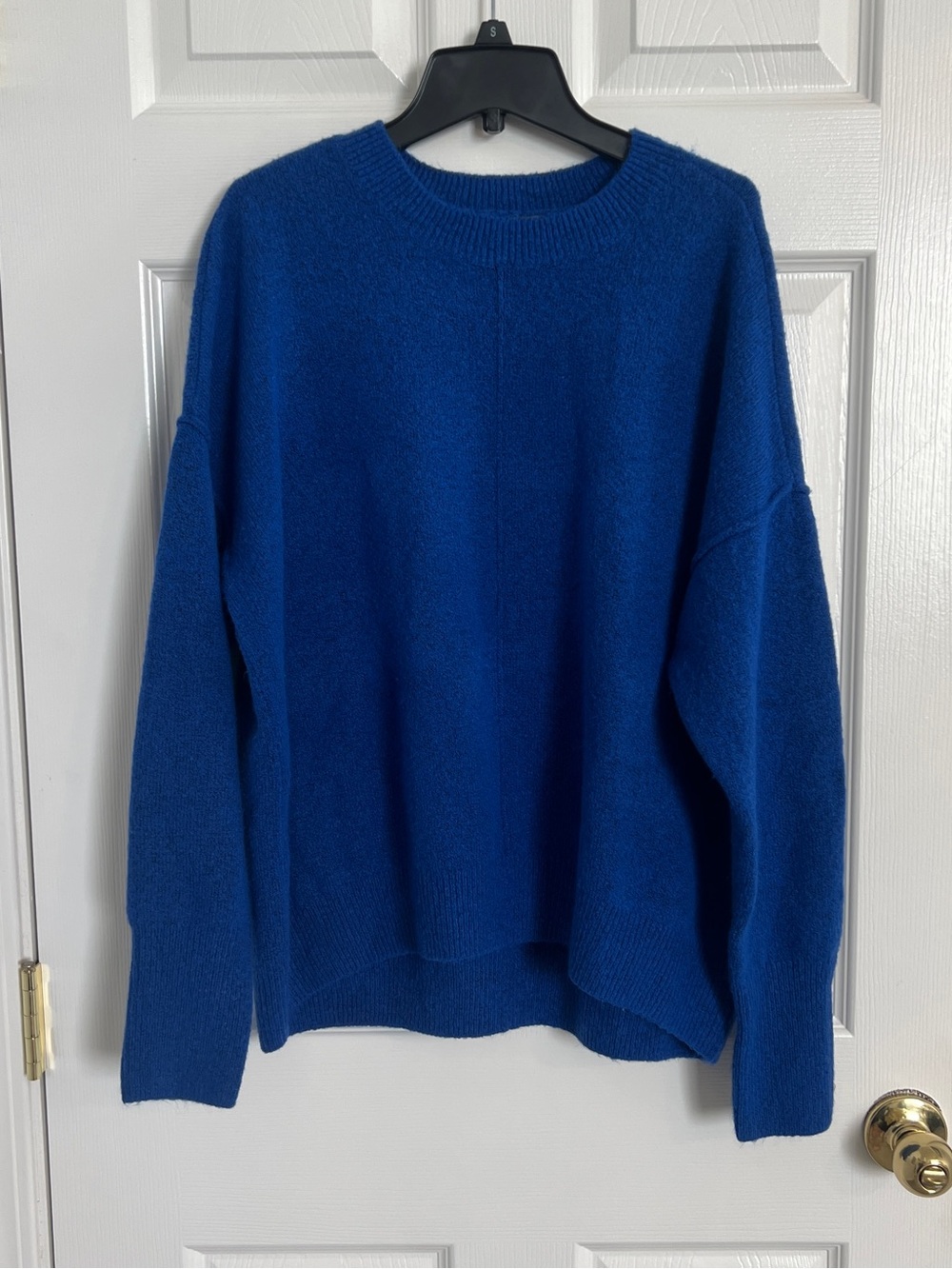 Vince Camuto Royal Blue Knit Sweater | Cozy Crew Neck Pullover